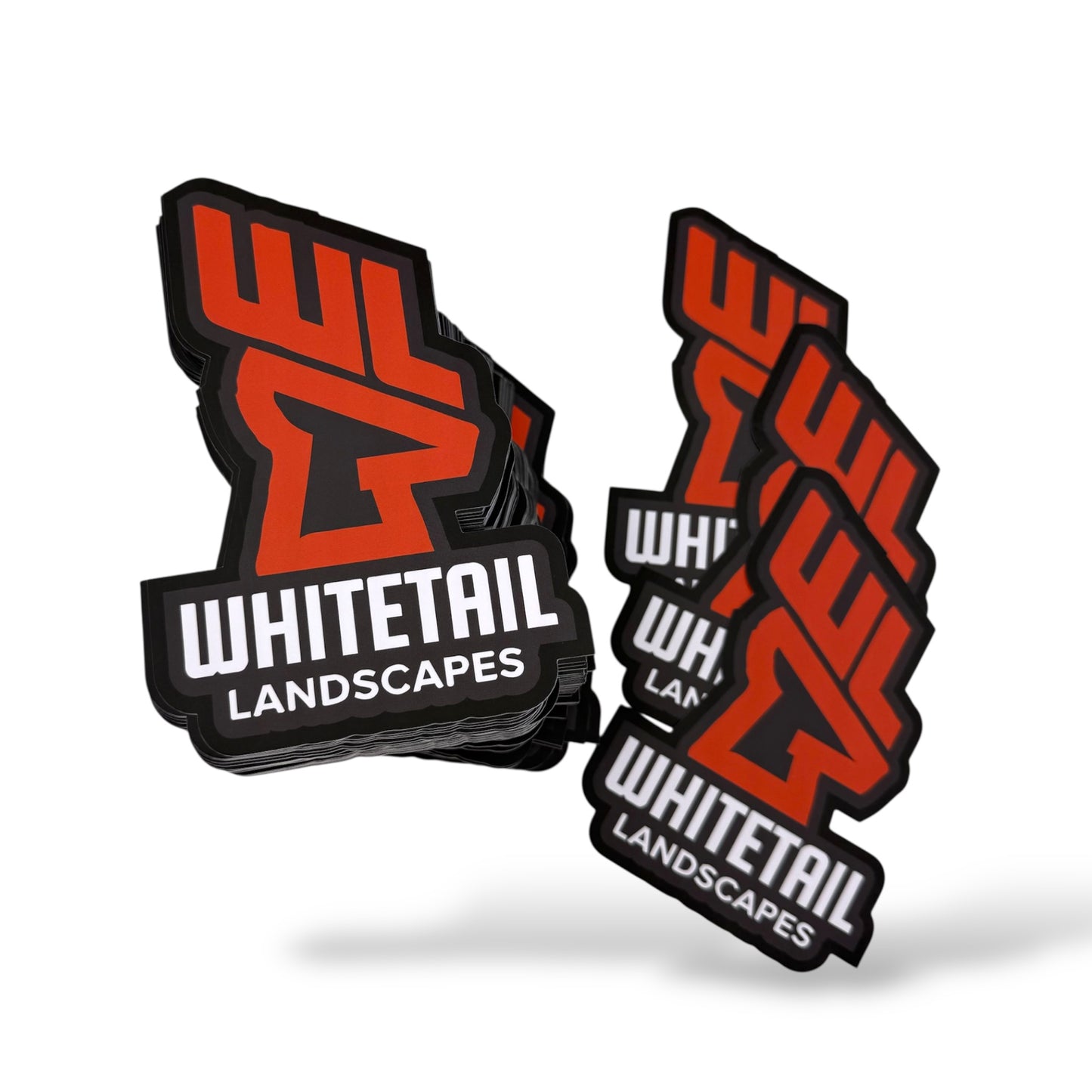 250 7” Die Cut Decals with Your Company Logo Thick Mil.