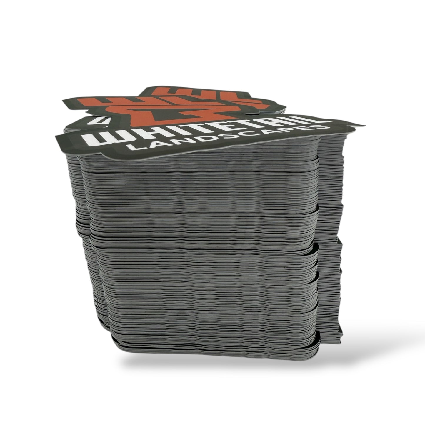 250 7” Die Cut Decals with Your Company Logo Thick Mil.